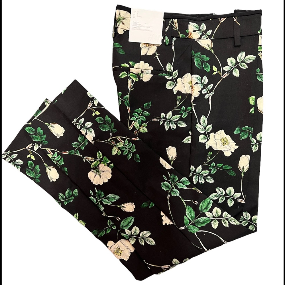 H&M Floral work pant
